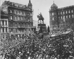 Manifestace na Václavském náměstí k samostatnosti ČSR (1918), ČTK