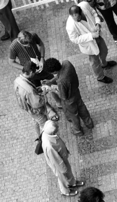 Veksláci na Václavském náměstí v Praze (1989), Doležal Michal, ČTK