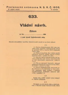 Vládní návrh zákona o devalvaci koruny (1936)